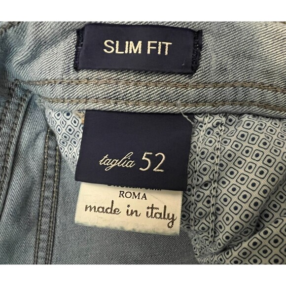 Eredi Pisano Jeans  Men's Italy 52 (36 x 28)  Slim Fit Denim Trouser  Light Wash - Picture 10 of 13